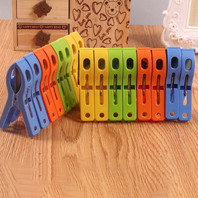 Beach Towel Large - Random 8Pcs/Set Hanger Clips Large Plastic