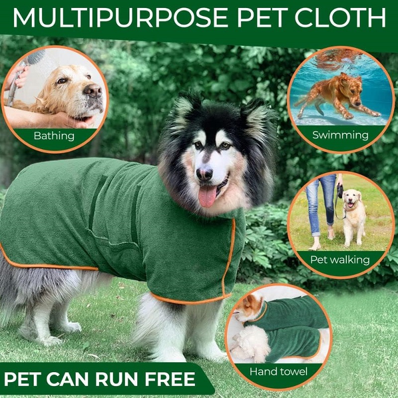Dog Bathrobe Towel Pet Drying  - đánh giá và giá Beach Towel Large