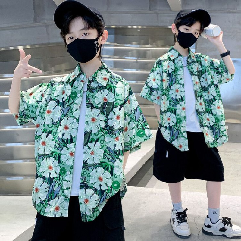 Boys' Floral Shirt Summer Set  - đánh giá và giá Resort Shirt Floral