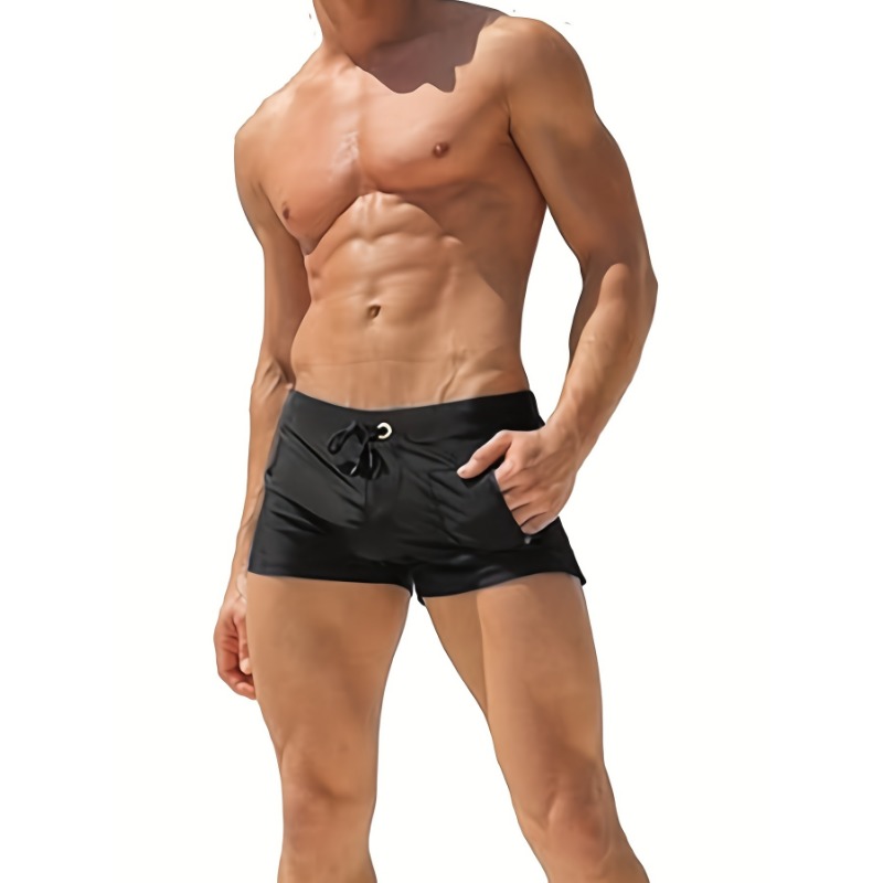 Stretchy Nylon & Elastane Men' - đánh giá và giá Swim Trunk Quick Dry
