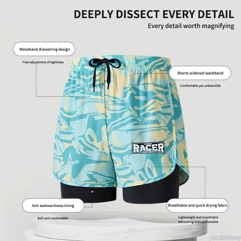 Swimming Trunks Adult Double L - đánh giá và giá Swim Trunk Quick Dry