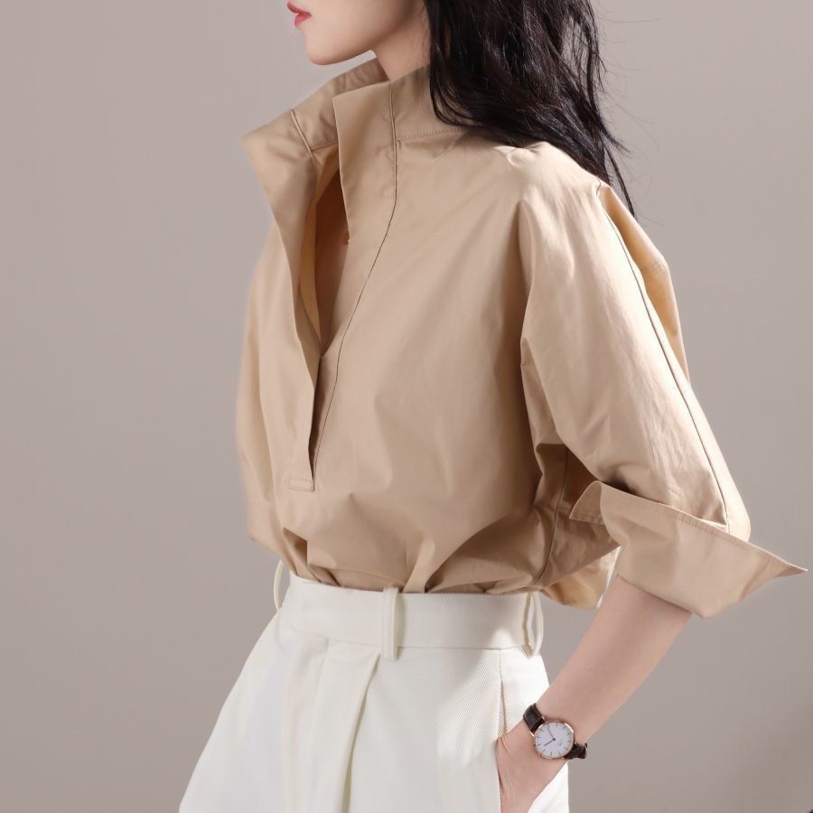Early Autumn 2023 Women's Loos - đánh giá và giá Shirt Camp Collar
