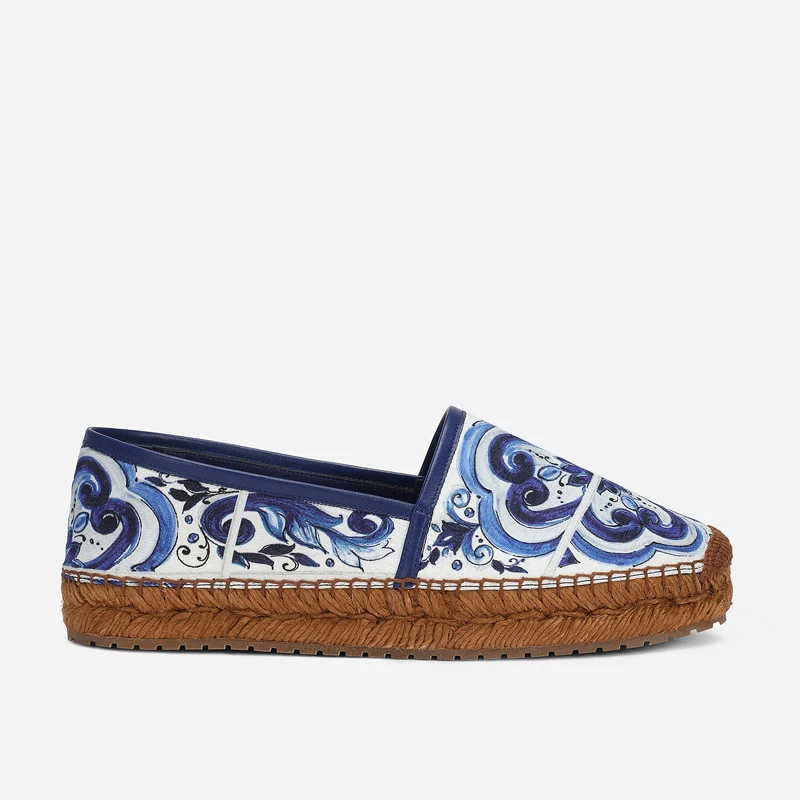 Leopard Pattern Woven Sole Fla - đánh giá và giá Espadrille Slip On