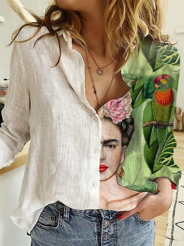 Women Spring And Autumn Long S - đánh giá và giá Shirt Camp Collar
